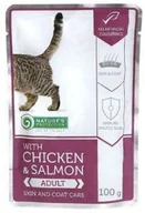 Mokra karma dla kotów - Natures PROTECTION PROTECTION Z Kurczakiem I Łososiem Skin And Coat Care 100 g - miniaturka - grafika 1