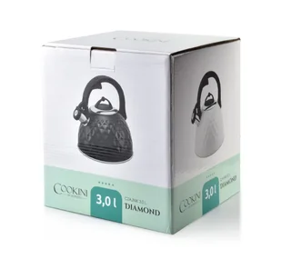 COOKINI Diamond Czajnik 3,0l Czarny HTXA4300-CX Mondex - Czajniki na gaz - miniaturka - grafika 4