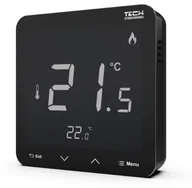 Akcesoria grzewcze - TECH STEROWNIKI CZUJNIK POKOJOWY BEZPRZEWODOWY R-8S PLUS NATYNKOWY CZARNY Z POMIAREM WILGOTNOŚCI R-8sPLUSC - miniaturka - grafika 1