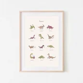 Pojemniki na zabawki - Mushie mushie - Mushie  -  Plakat Dinosaurs Large - miniaturka - grafika 1