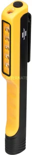 Brennenstuhl lampa inspekcyjna LED / poręczna lampa robocza LED (lampa biurkowa zasilana na baterie, z obrotowym klipsem z magnesem), żółty / czarny - Latarki - miniaturka - grafika 5
