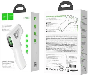 HOCO Hoco Bezdotykowy termometr na podczerwień (biały) YQ6 - Meble i wyposażenie gabinetów medycznych - miniaturka - grafika 7