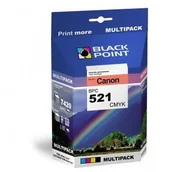 Tusze zamienniki - Black Point BPC521CMYK zamiennik Canon CLI-521CMYK - miniaturka - grafika 1