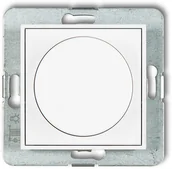 Wyłączniki światła i elektryczne - Karlik Ściemniacz przyciskowo-obrotowy LED MINI biały MRO-2 - miniaturka - grafika 1