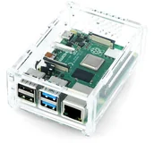 Komputery jednopłytkowe - Raspberry PI Gravlaser Obudowa Model 4B z mocowaniem na kamerę - przezroczysta GRL-14897 - miniaturka - grafika 1