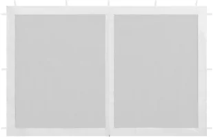 vidaXL Ścianki boczne do namiotu, 2 szt., siatkowe, białe - Pawilony ogrodowe - miniaturka - grafika 3