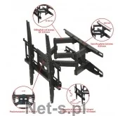 Inne akcesoria audio-wideo - Art Uchwyt do telewizora 23-60 LED/LCD 45kg UX150 regulowany pion/poziom (ZIU UX150) - miniaturka - grafika 1