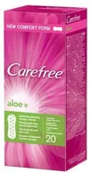 Wkładki higieniczne - Carefree Aloe Wkładki z aloesem przewiewne 20 szt Johnson & Johnson Poland Sp z o.o - miniaturka - grafika 1
