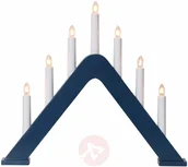 Świeczniki - Best Season Świecznik Jarve o nowoczesnym designie, niebieski - miniaturka - grafika 1