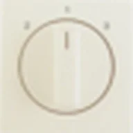 Wyłączniki światła i elektryczne - Hager sp. z o.o. B.Kwadrat/S.1 Płytka czołowa z pokrętłem do łącznika 3-pozycyjnego bez pozycji zerowej, kremowy, połysk 1084898200 - miniaturka - grafika 1