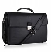 Torby na laptopy - Skórzana teczka na laptopa duża torba Betlewski - miniaturka - grafika 1