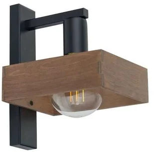 Sigma Robin 32218 kinkiet oprawa ścienna 1x60W E27 czarny/brązowy - Lampy ścienne - miniaturka - grafika 2