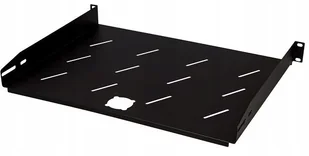 StalFlex Półka do szafy 19" z otworami 350 mm 1U czarna RS19-1U-350-B - Akcesoria do szaf serwerowych - miniaturka - grafika 2