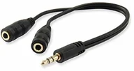 Kable - Equip 3,5 MM Headset Splitter Y-Cable - miniaturka - grafika 1