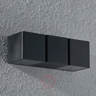 Lampenwelt com Kinkiet zewnętrzny LED Niclas, kanciasty - Lampy ogrodowe - miniaturka - grafika 2