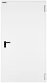 Drzwi zewnętrzne - Drzwi przeciwpożarowe EI60 białe  RAL 9016 80 prawe otwierane do wewnątrz - miniaturka - grafika 1