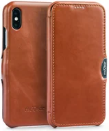 Etui i futerały do telefonów - moVear Etui skórzane iPhone Xr moVear flipSide C brązowe vintage AIPXRS0CIBKVBR - miniaturka - grafika 1