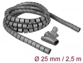 Kanały kablowe - Delock 18845 ochrona kabla Kabel ochrony do podłogi Szary, Kabel przewód - miniaturka - grafika 1