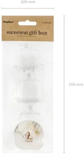 Party Deco Pudełeczka dla gości Patera - 3 szt. PUDP30 - Wesele i ślub - miniaturka - grafika 2