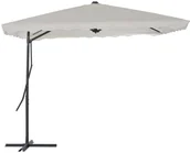 Parasole ogrodowe - vidaXL Parasol ogrodowy na słupku stalowym, 250 x 250 cm, piaskowy - miniaturka - grafika 1