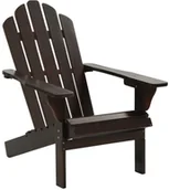 Fotele i krzesła ogrodowe - vidaXL Fotel ogrodowy, drewniany, brązowy - miniaturka - grafika 1