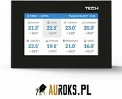 Regulatory i termostaty - Tech STEROWNIKI REGULATOR POKOJOWY DO STEROWANIA SIŁOWNIKAMI TERMOELEKTRYCZNYMI ST-16S WIFI CZARNY W_16SWIFI.01.PL02.1 - miniaturka - grafika 1