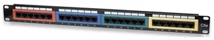 Intellinet Patch panel UTP Cat5e 24-porty RJ45 19cali 1U z kolorowymi modułami 513678 - Pozostałe akcesoria sieciowe - miniaturka - grafika 2