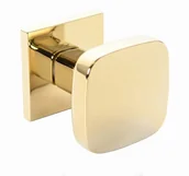 Klamki - Infinity line Gałka kwadratowa stała złota GKZ G00 - miniaturka - grafika 1