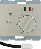 Gniazdka elektryczne - Berker K5 stal szlachetna regulator temperatury 20347104 B_20347104 - miniaturka - grafika 1