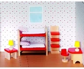Akcesoria dla lalek - Goki meble dla lalek Pokój - miniaturka - grafika 1