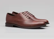 Półbuty męskie - Borgio obuwie b002 brązowy - miniaturka - grafika 1