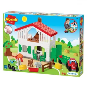 Ecoiffier Farma ze Zwierzętami gospodarstwo Autka klocki 03032 - Klocki - miniaturka - grafika 5