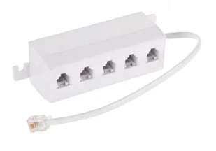 Rozgałęźnik przyłącze telefoniczne 5x Gniazdo 6P4C - Wtyczki i adaptery - miniaturka - grafika 5