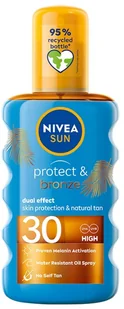 Nivea Sun Protect&amp;Bronze - Olejek w sprayu aktywujący naturalną opaleniznę SPF30 200 ml - Balsamy i kremy do opalania - miniaturka - grafika 3