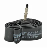 Opony rowerowe - Accent Fischer wąż rowerowa 24" szerokości DV, czarna, One Size 85128 - miniaturka - grafika 1