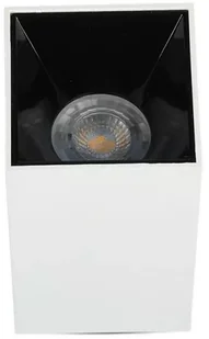 v-tac Oprawa Sufitowa V-TAC GU10 Kwadrat Natynkowa Biały+Czarny 74x74x140mm VT-882 - Oprawy, klosze i abażury - miniaturka - grafika 3