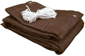 Ogrodzenia - Lustan Mata osłonowa z tworzywa 5 m x 80 cm brązowa 200 g/m2 DECO - miniaturka - grafika 1