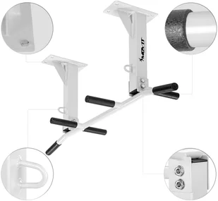Movit BIAŁY DRĄŻEK SUFITOWY GIMNASTYCZNY DO PODCIĄGANIA SUFIT 20040821 - Pozostały sprzęt i akcesoria do ćwiczeń - miniaturka - grafika 2