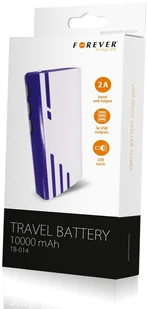 Forever TB-014 10000mAh Biało-niebieski - Powerbanki - miniaturka - grafika 2