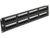 Pozostałe akcesoria sieciowe - Neku Patchpanel panel Rack 19'' kat.6 48p Utp 2U - miniaturka - grafika 1