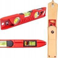 Poziomice, łaty, miary - Poziomnica Alu 250mm Kieszeń Pion Poziom Ukos 45° - miniaturka - grafika 1