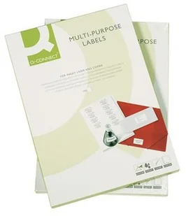 Q-CONNECT Etykiety uniwersalne , 70x25mm, prostokątne, białe 100 ark. KF10640 - Etykiety samoprzylepne i bloki etykiet - miniaturka - grafika 6