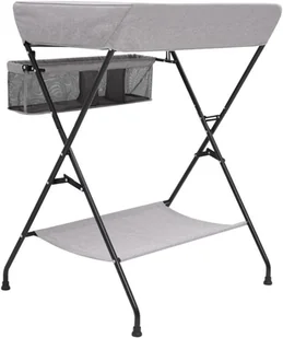 VidaXL Lumarko Stolik do przewijania, jasnoszary, żelazny 10265 VidaXL - Przewijaki - miniaturka - grafika 4