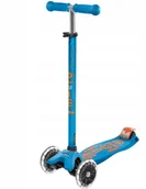 Hulajnogi - Maxi Trójkołowa Hulajnoga Micro Deluxe Led Blue - miniaturka - grafika 1