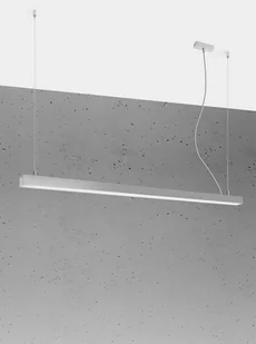 Thoro Nowatorska Lampa Wisząca PINNE 1450 ALUMINIUM Minimalistyczny Design Lampa Sufitowa Natynkowa Żyrandol Moduł LED Zimna Barwa Światła Oświetlenie do Salonu Nad Stół Sypialni Biura Oprawa THORO TH.088 - Lampy sufitowe - miniaturka - grafika 3