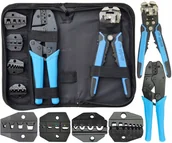 Narzędzia sieciowe - Zaciskarka Praska Kabli Tulejek Końcówek 5 Matryc - miniaturka - grafika 1