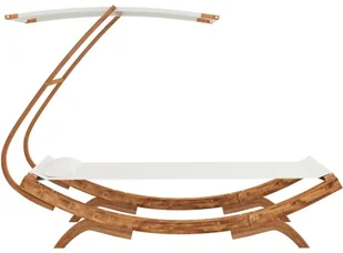 vidaXL Lumarko Hamak z zadaszeniem, 100x198x150 cm, lite drewno świerkowe! 313943 - Hamaki - miniaturka - grafika 6