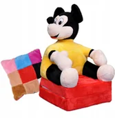 Fotele i pufy dla dzieci - Fotel Dla Dzieci Rozkładany Fotelik Pluszowy Pufa - miniaturka - grafika 1