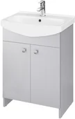 Szafki łazienkowe - Cersanit Zestaw Rubid Cersania 60 cm szafka z umywalką szara - miniaturka - grafika 1