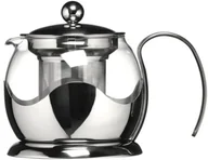 Dzbanki i imbryki - Premier Housewares Premier housewares dzbanek do herbaty, 600 ML, stali nierdzewnej i szkła, otwarty uchwyt, sitkiem do herbaty 0602372 - miniaturka - grafika 1